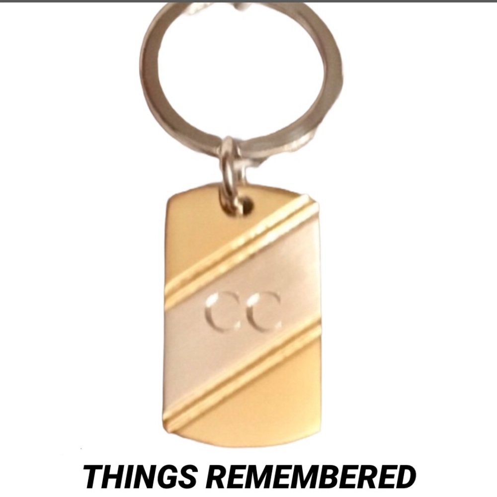 THINGS REMEMBERED •Initial Key Chain